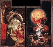 Matthias  Grunewald Annunciation and Resurrection oil on canvas